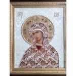 Вышивка оклад Богородица.